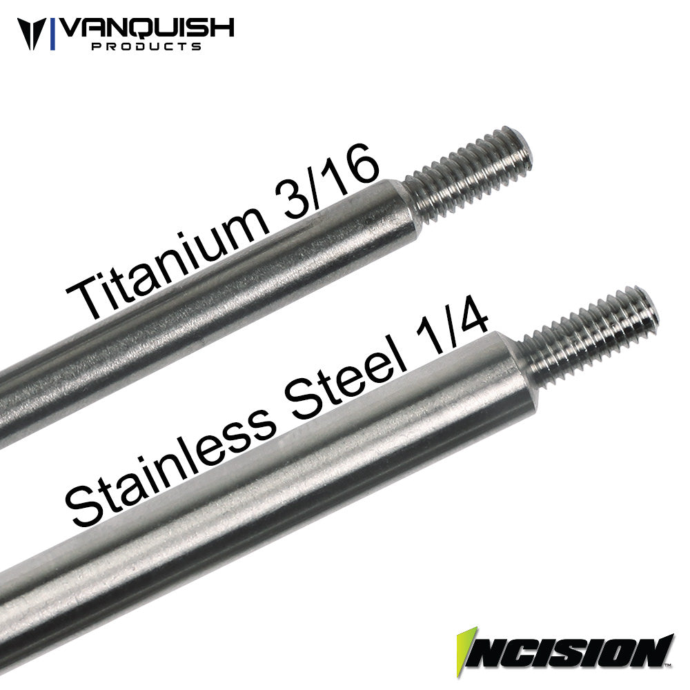 Incision SCX10-II 12.3" 1/4 Stainless Steel 10pc Link Kit