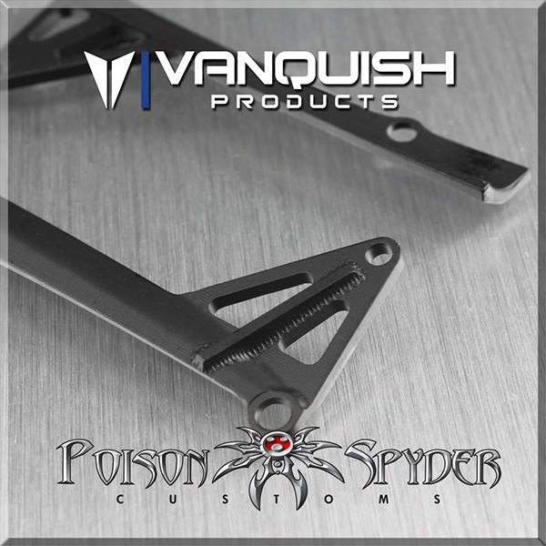 Poison Spyder JK LED Light Bar Mount Black Anodized