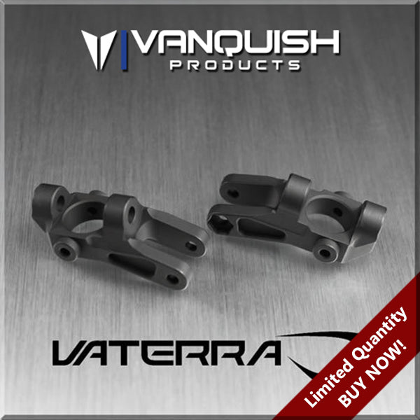 Vaterra Twin Hammers Front 15 Degree Caster Block Set Black Anodized