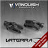 Vaterra Twin Hammers Front 15 Degree Caster Block Set Black Anodized